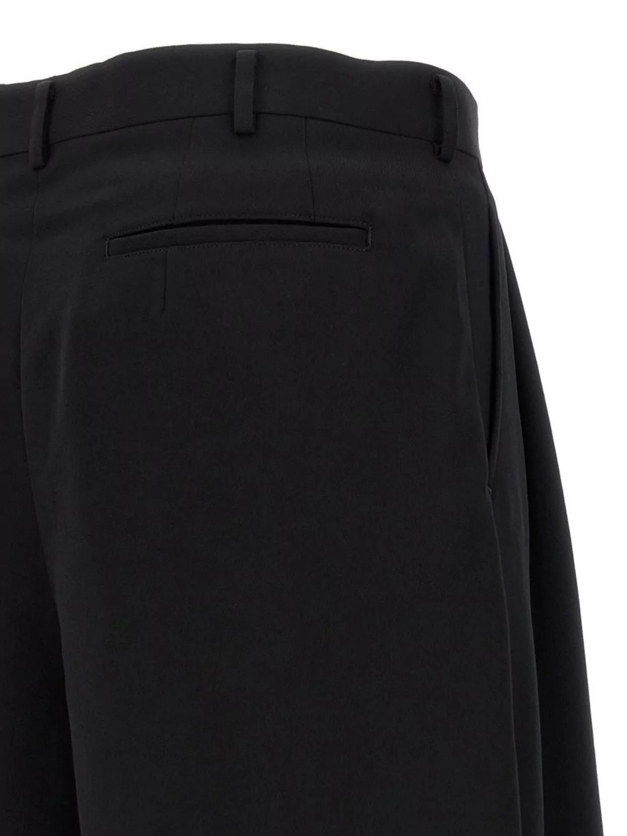 Comme Des Garçons Tailored Wool Bermuda Shorts Featuring Pockets