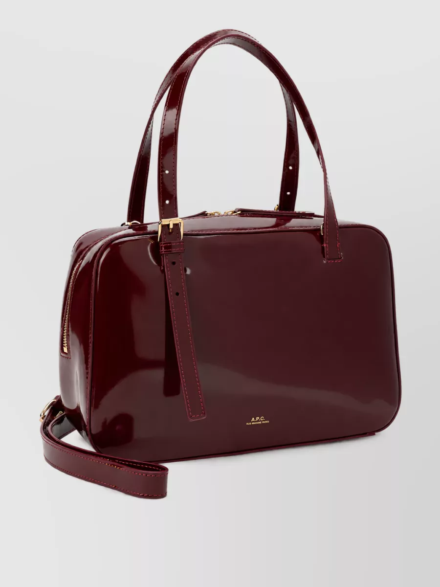 A.p.c. Axelle Leather Clutch Bag