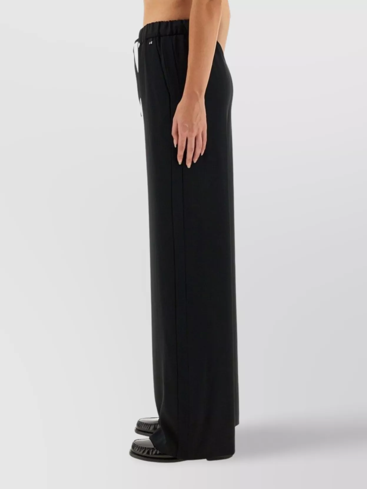 Herno Wide Leg Full Length Resort Trousers