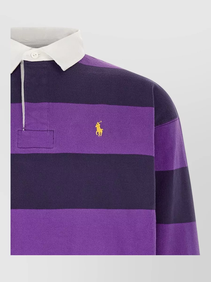 Polo Ralph Lauren Striped Long-Sleeve Rugby Polo Shirt