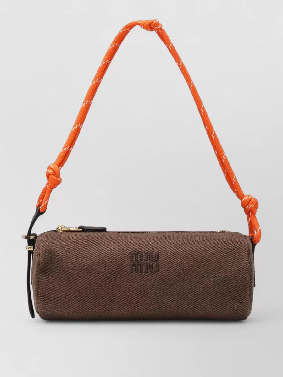 Miu Miu embroidered logo shoulder bag