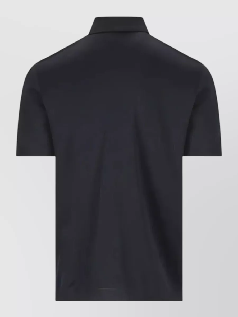 Herno Short Sleeve Cotton Polo Shirt