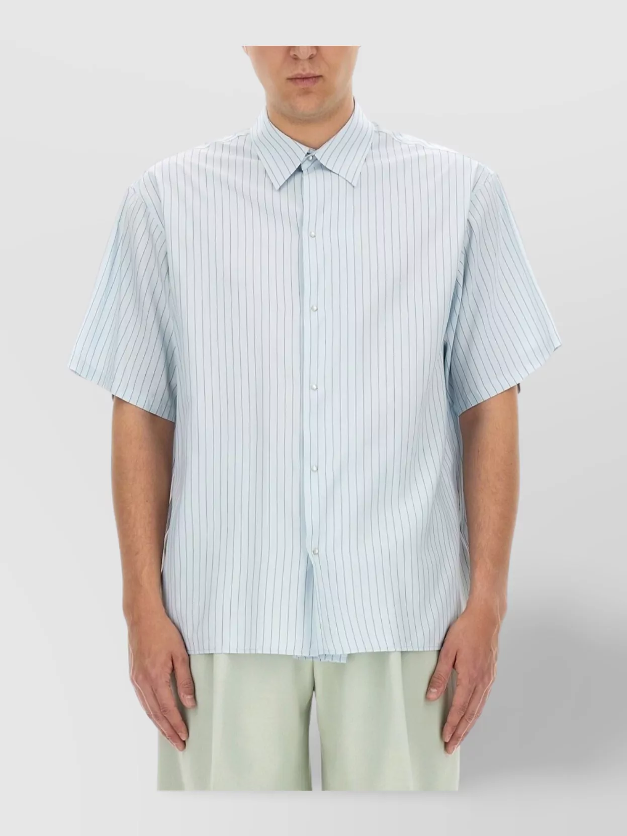 Lanvin Short Sleeves Striped Shirt