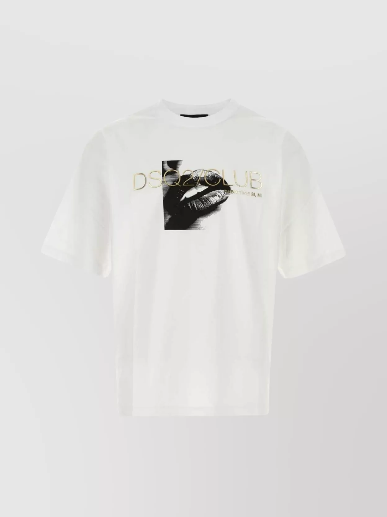 Dsquared2 Graphic Print Crew Neck Short Sleeve T-shirt In White