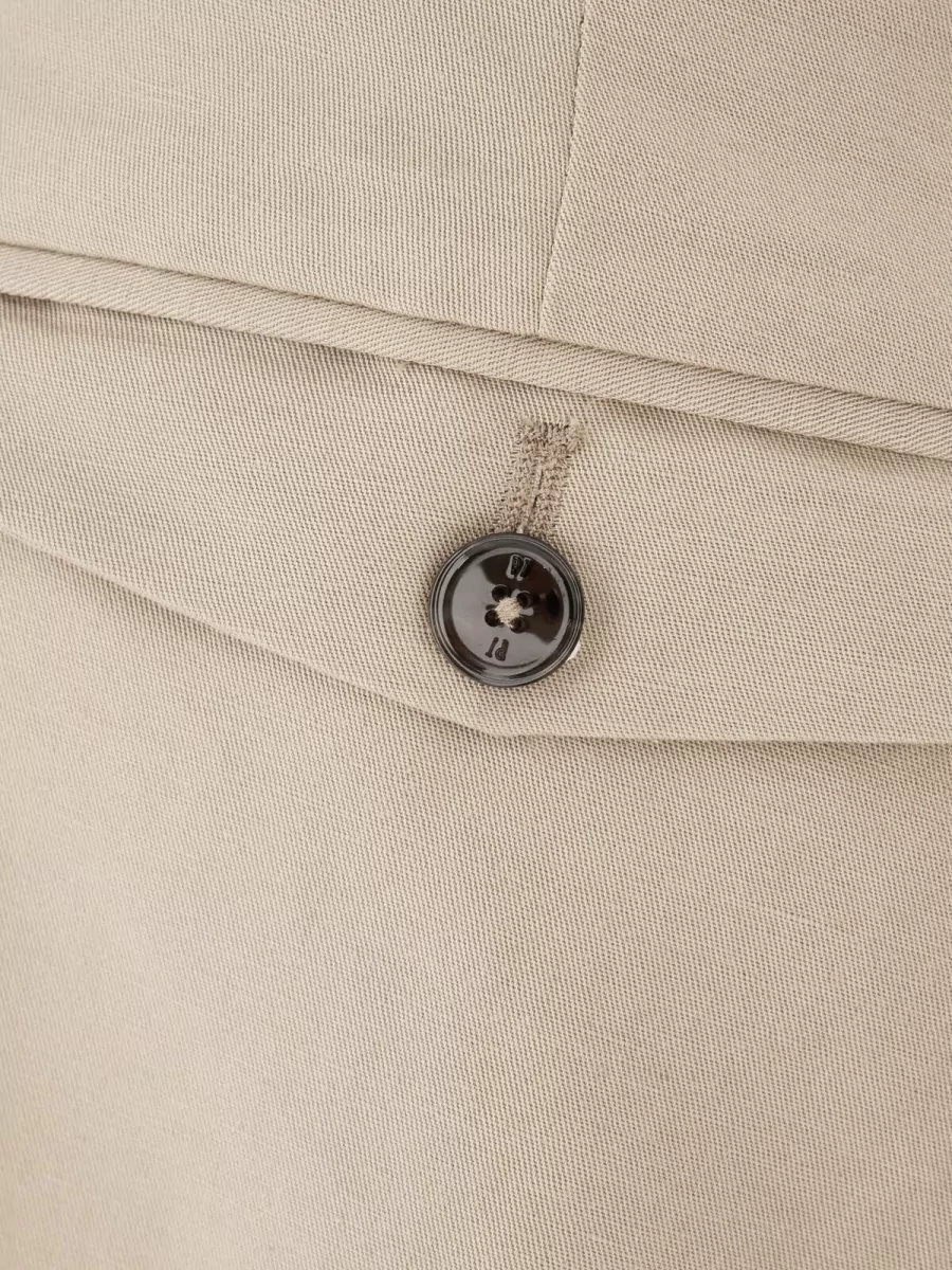 Pt Torino Linen Blend Tailored Trousers