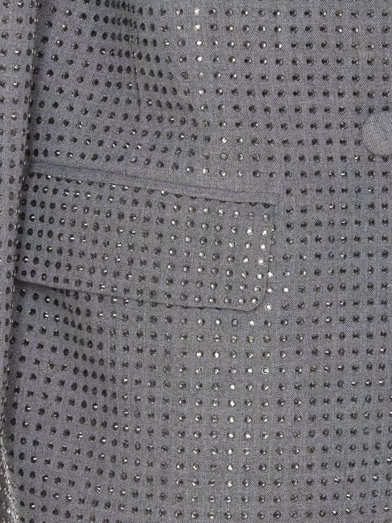 Pinko Crystal Embellished Double-Breasted V-Neck Jacket