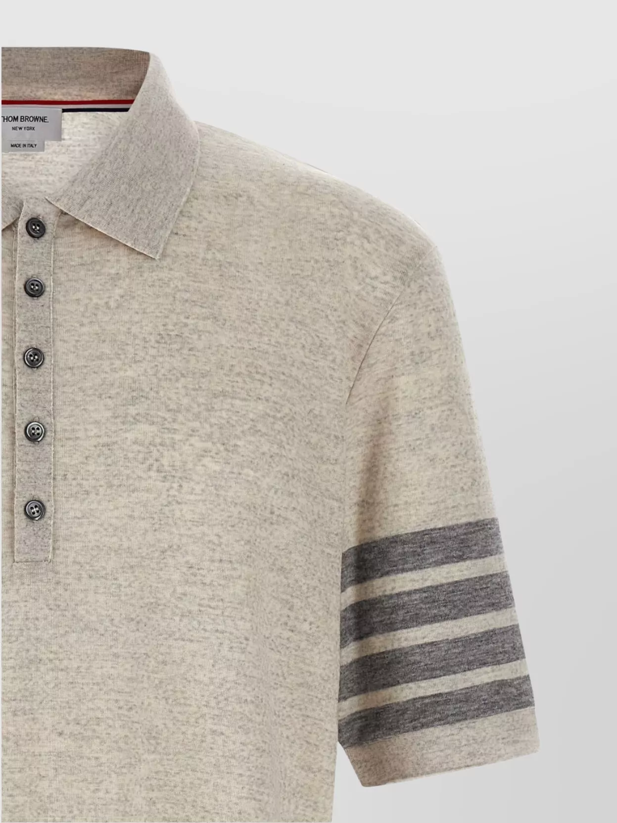 Thom Browne '4Bar' Detail Polo Shirt