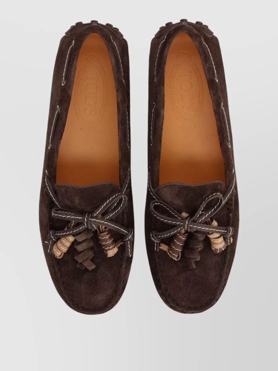 Tod's Suede Leather Loafers