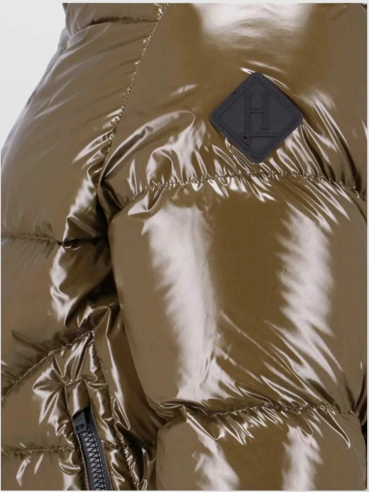 Herno Quilted Hooded Jacket Shiny Finish