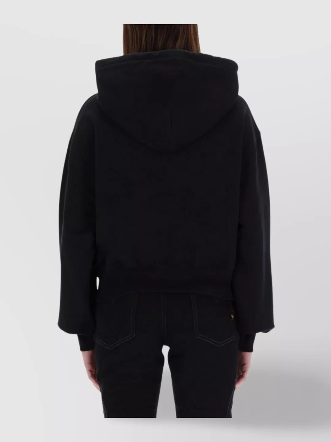 Versace Jeans Couture Hooded Knitwear With Long Sleeves And Cuffs