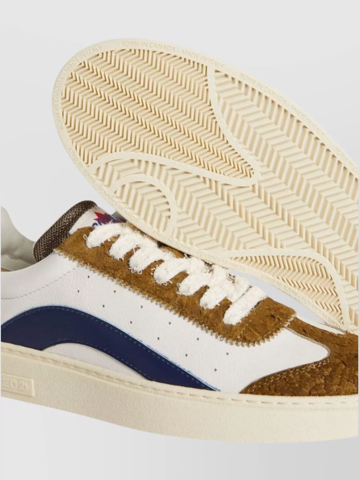 Dsquared2 Suede And Rubber Sole Sneakers