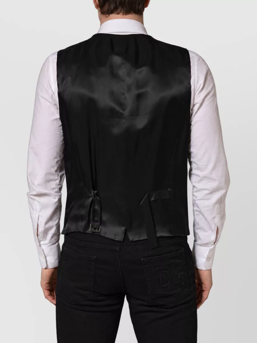 Dolce&Gabbana Virgin Wool Single Breasted Waistcoat