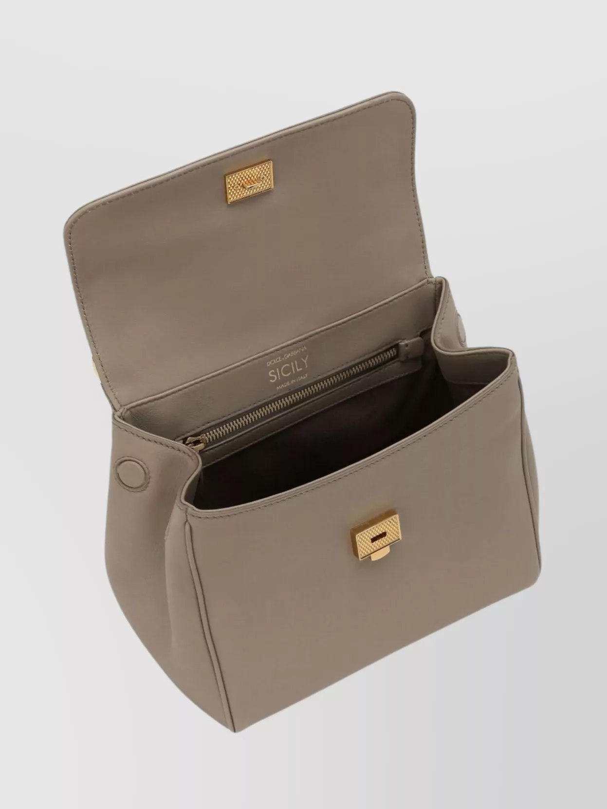 Dolce&Gabbana Soft Leather Handbag Gold-Tone Hardware