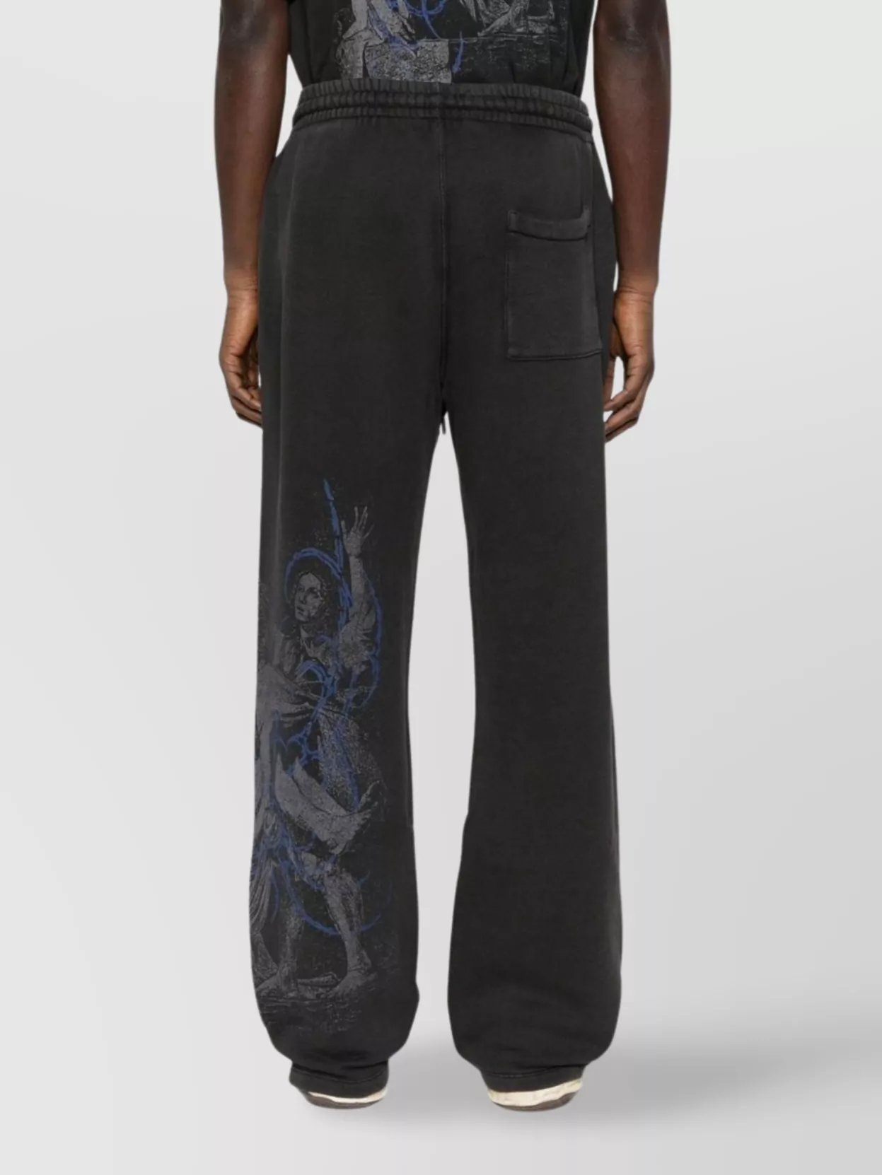 Off-White Graphic Print Sweatpants Side Pockets