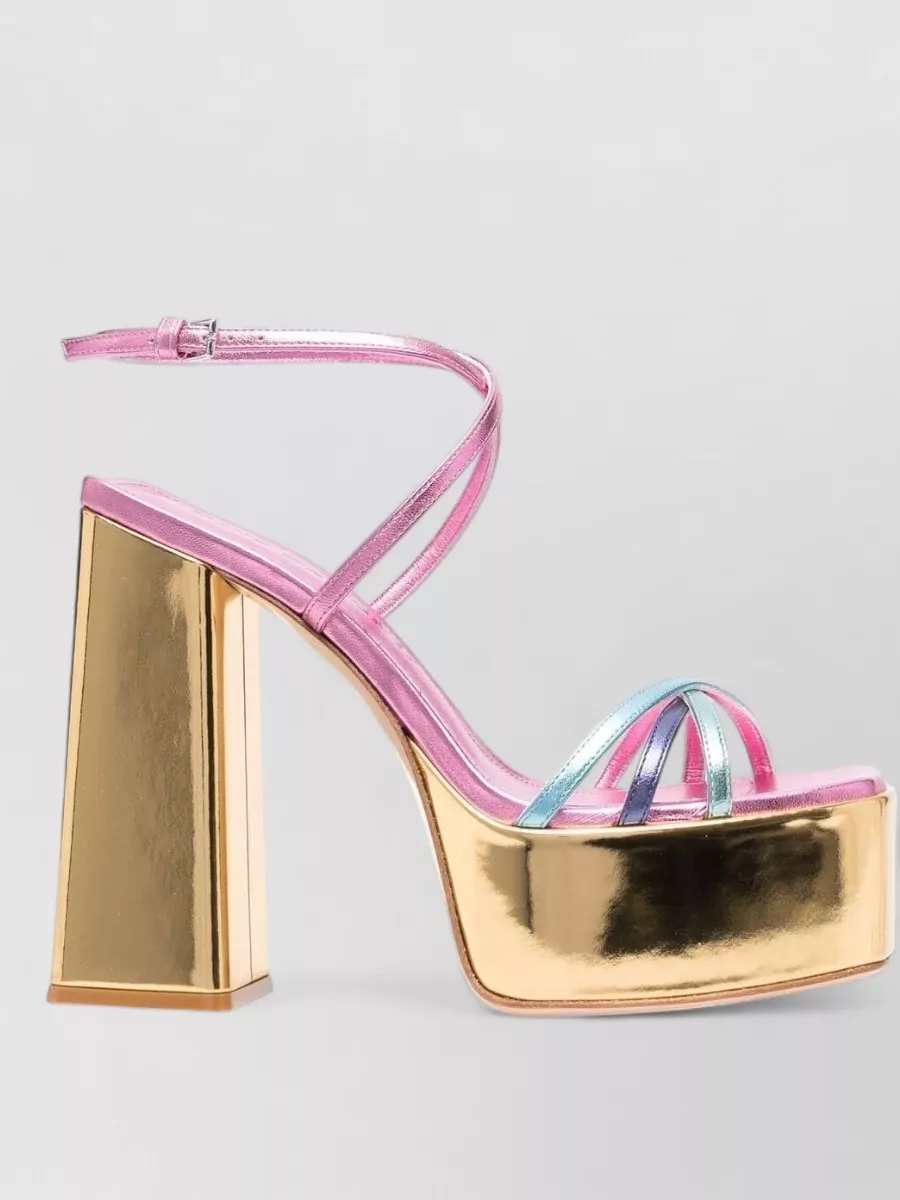 Haus Of Honey Leather Platform Sandals