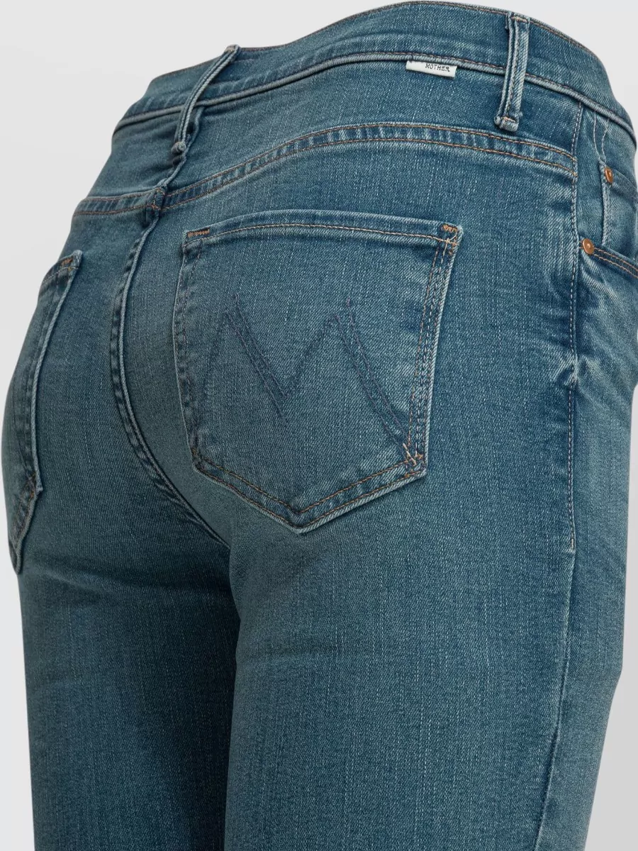 Mother Ride Hard Live Louder Denim Trousers