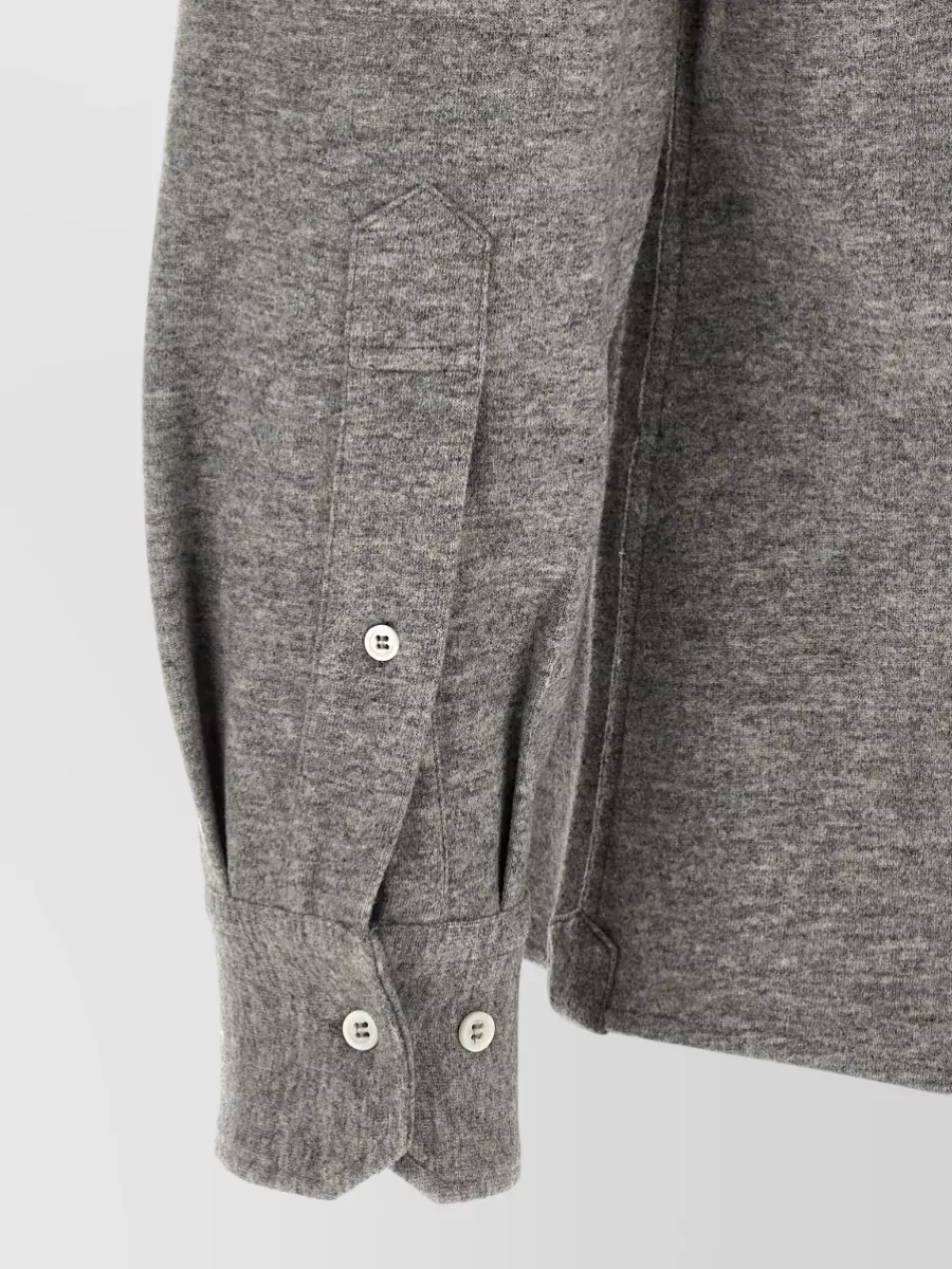 Brunello Cucinelli Cashmere Western Shirt