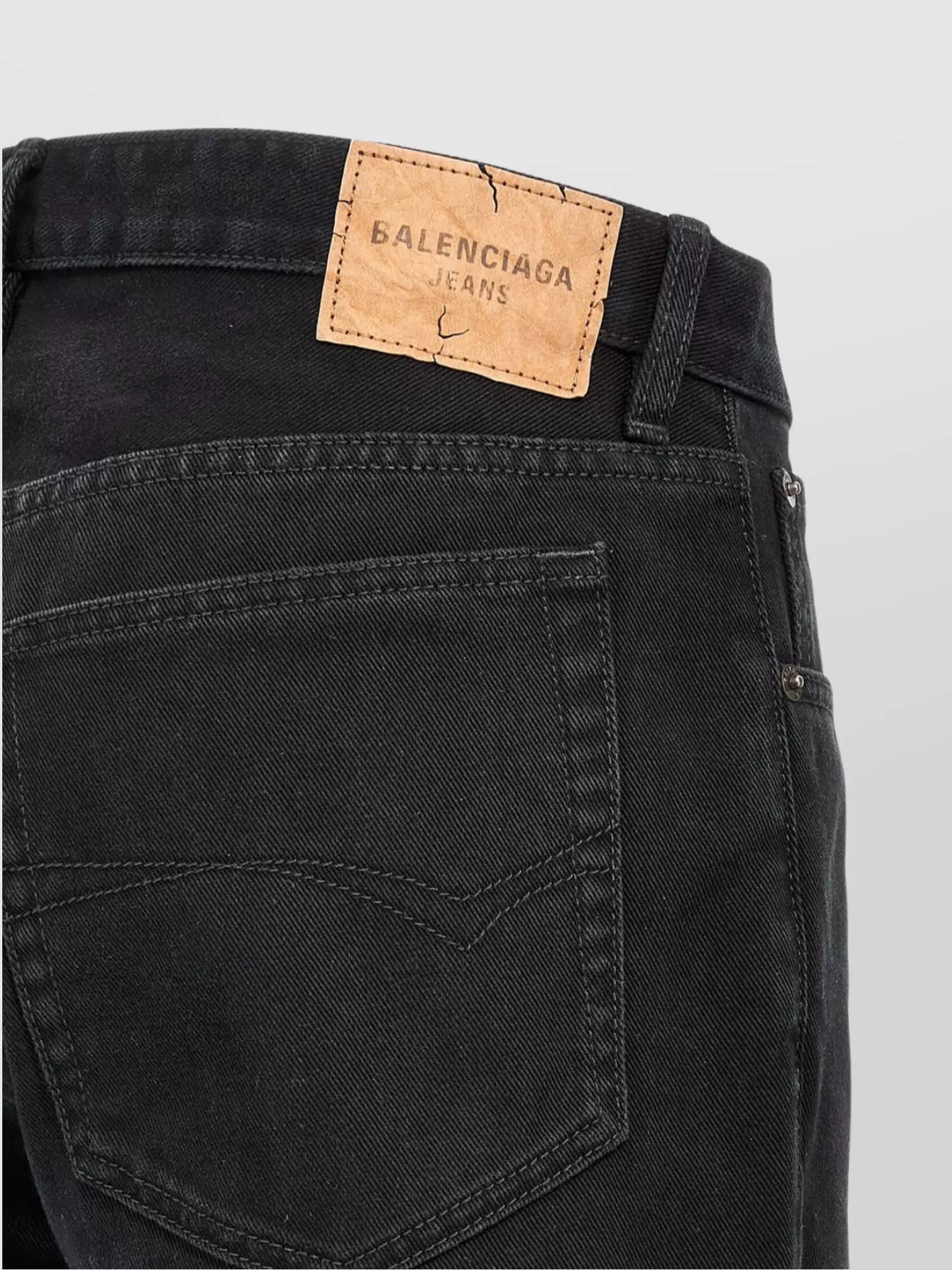 Balenciaga Straight Cut Denim Trousers