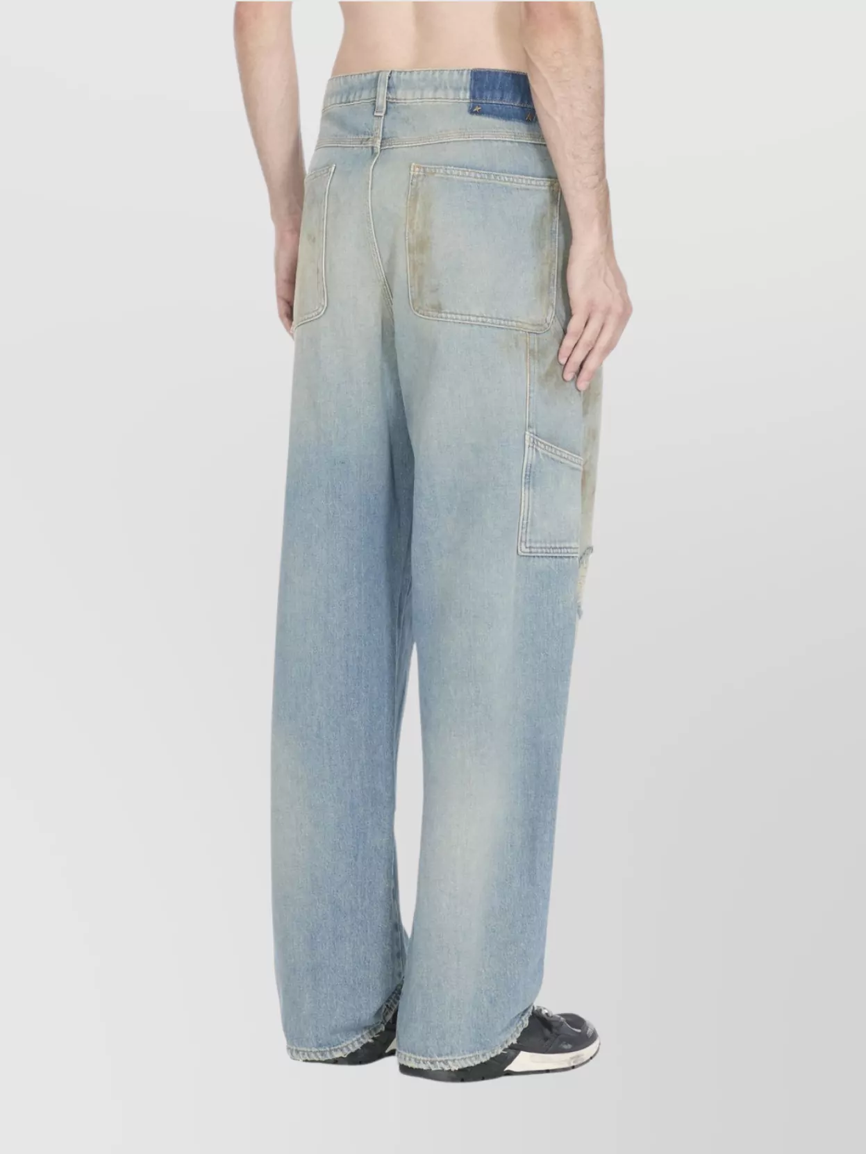 Golden Goose Straight Leg Cargo Pocket Jeans