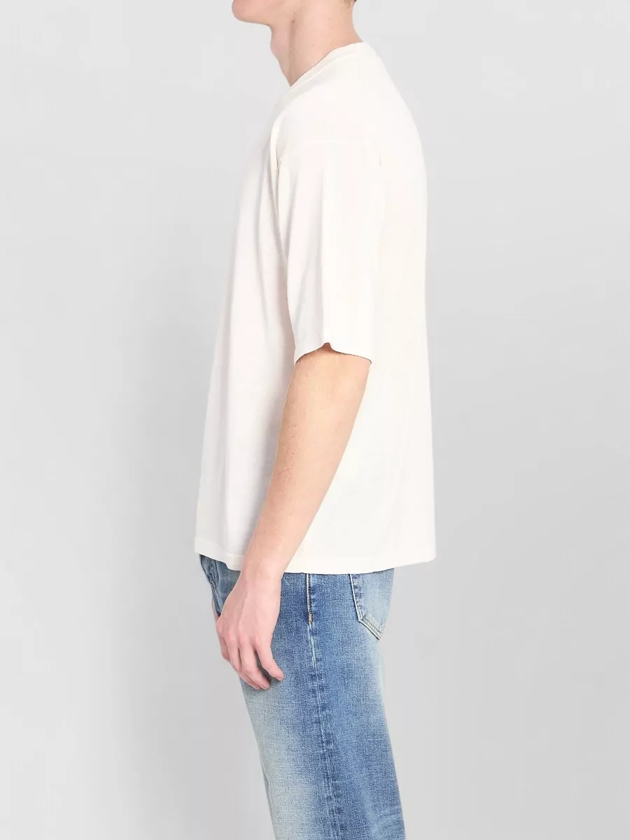 Roberto Collina Cotton Jersey Crew Neck Short Sleeve T-Shirt