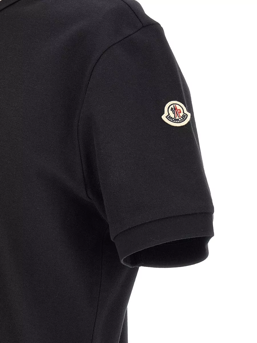 Moncler Cotton Piqué Short-Sleeve Polo Shirt