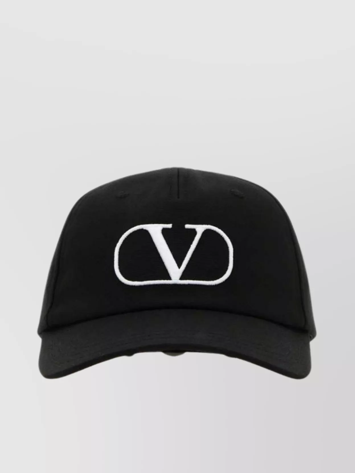 Shop Valentino Curved Peak Cotton Cap