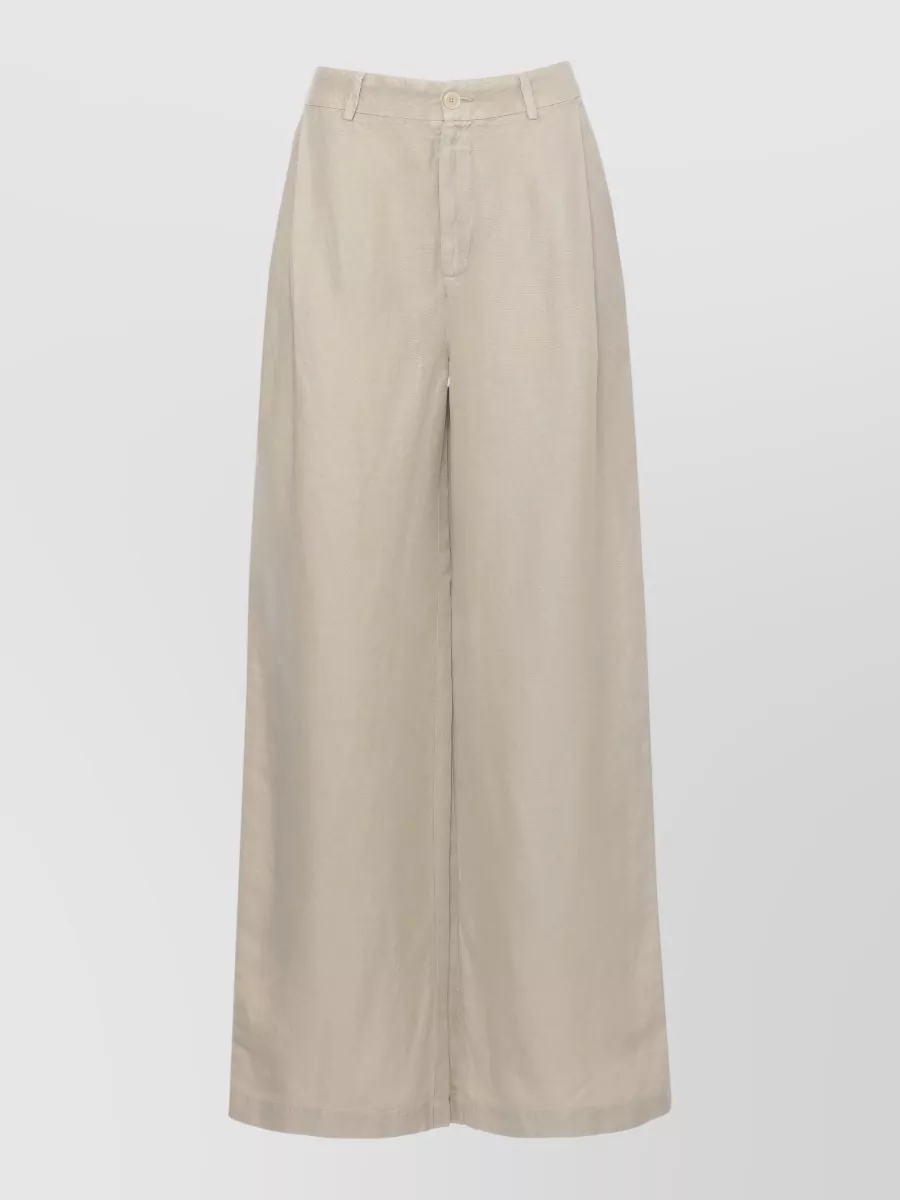 120% Lino High-Rise Wide-Leg Trousers