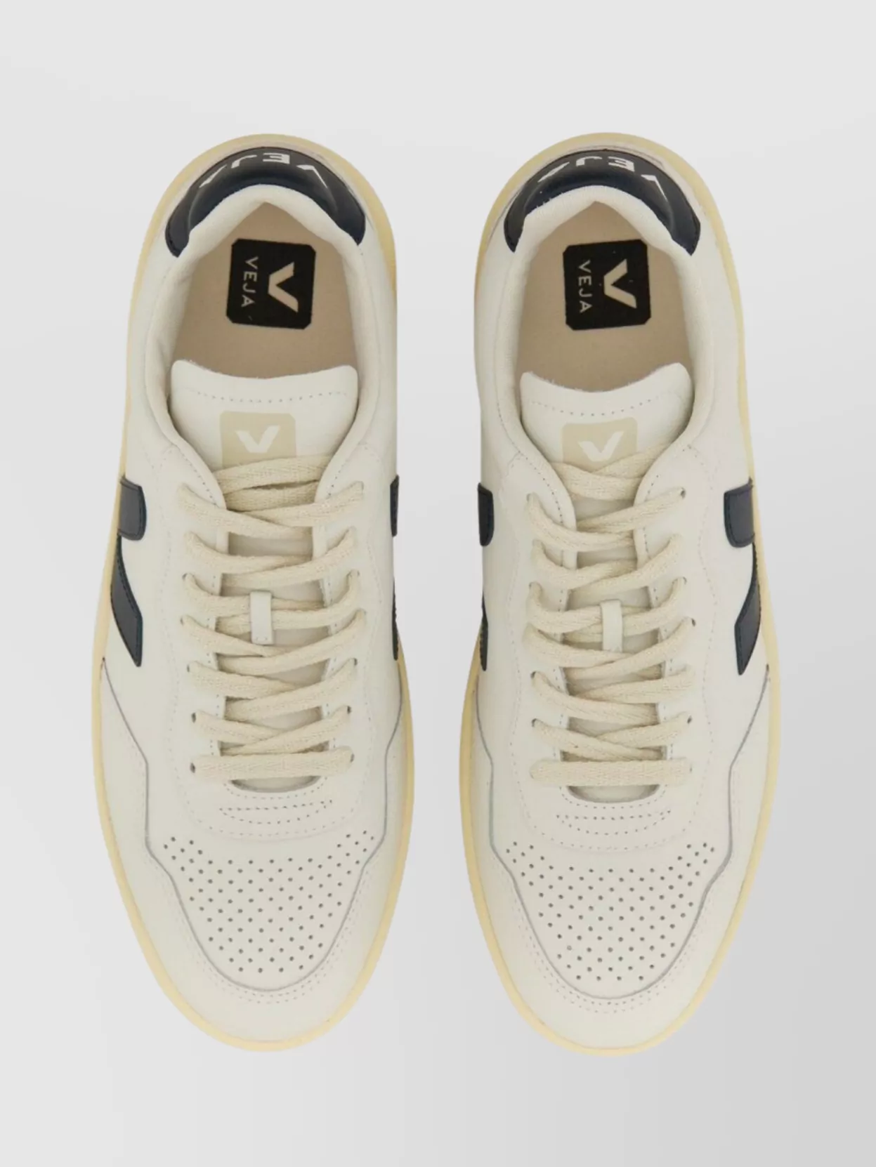 Veja V-90 Perforated Toe Box Sneakers