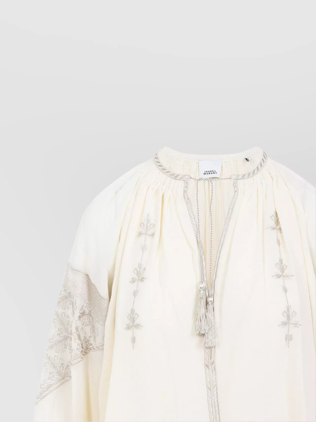 Shop Isabel Marant Oris Silk Georgette Blouse