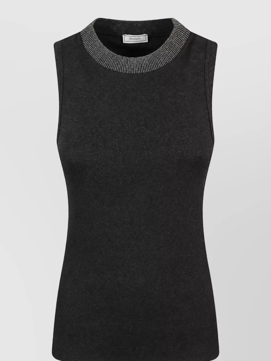 Peserico short-sleeve knitted top
