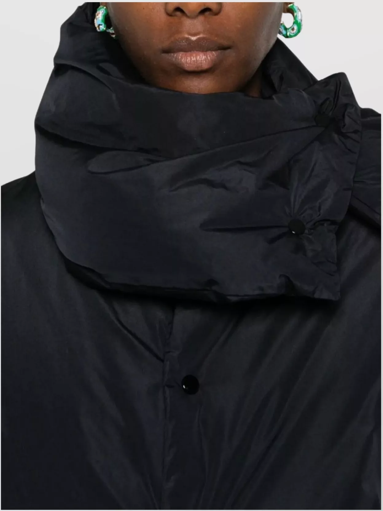 Fabiana Filippi High Collar Padded Quilted Jacket