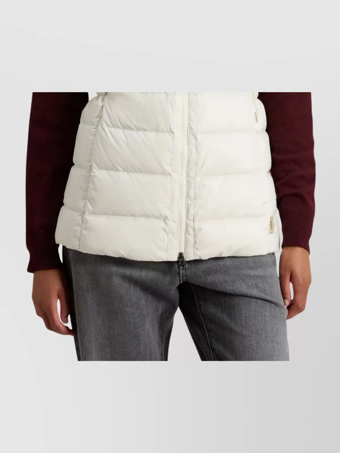 Woolrich Microfiber Padded Vest High Collar