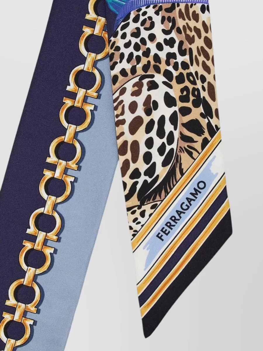 Ferragamo Silk Printed Bandeau Scarf