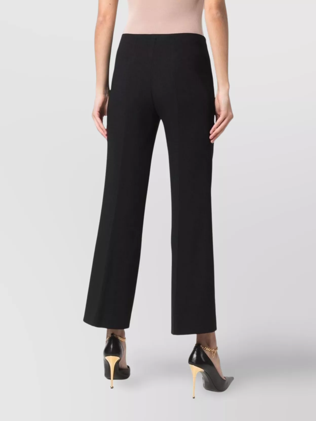 Versace Ankle Length Straight Leg Trousers