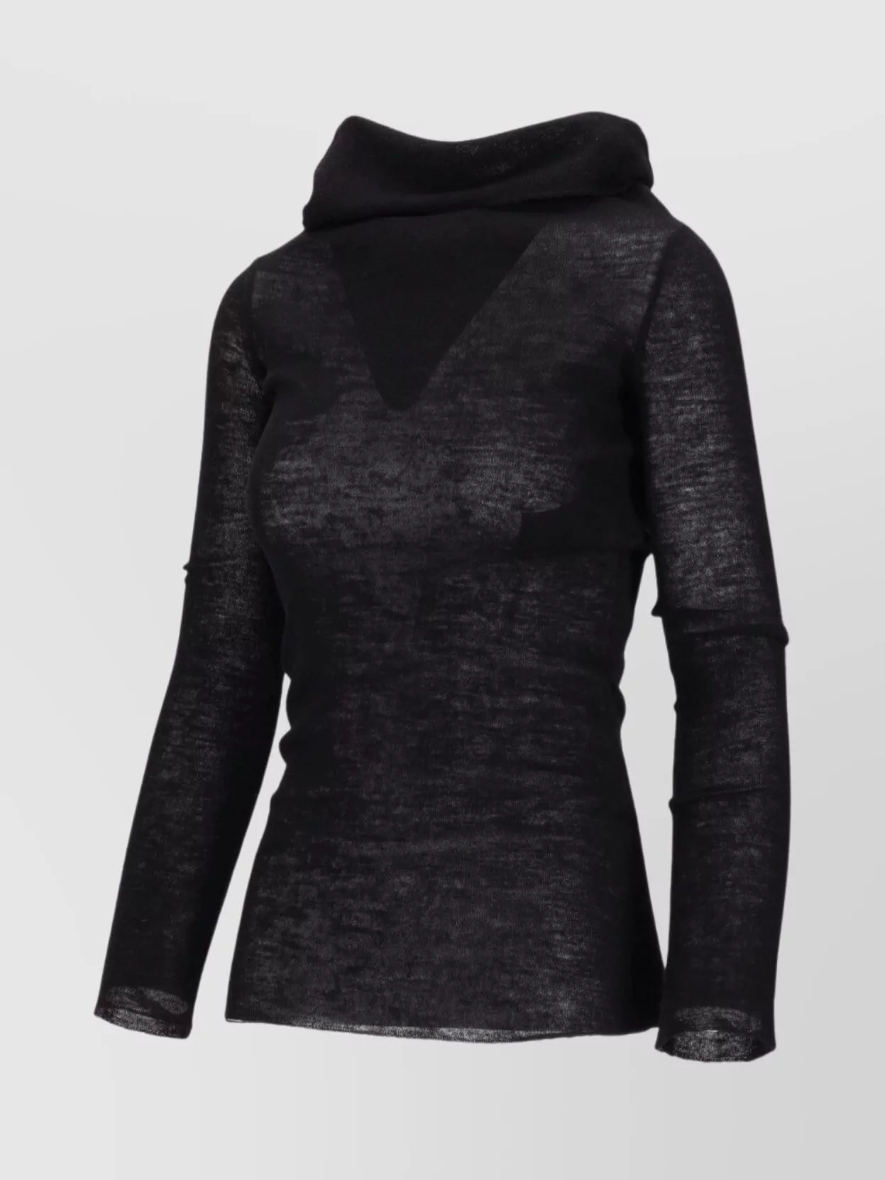Ann Demeulemeester Drop Shoulder Knit Top Hood