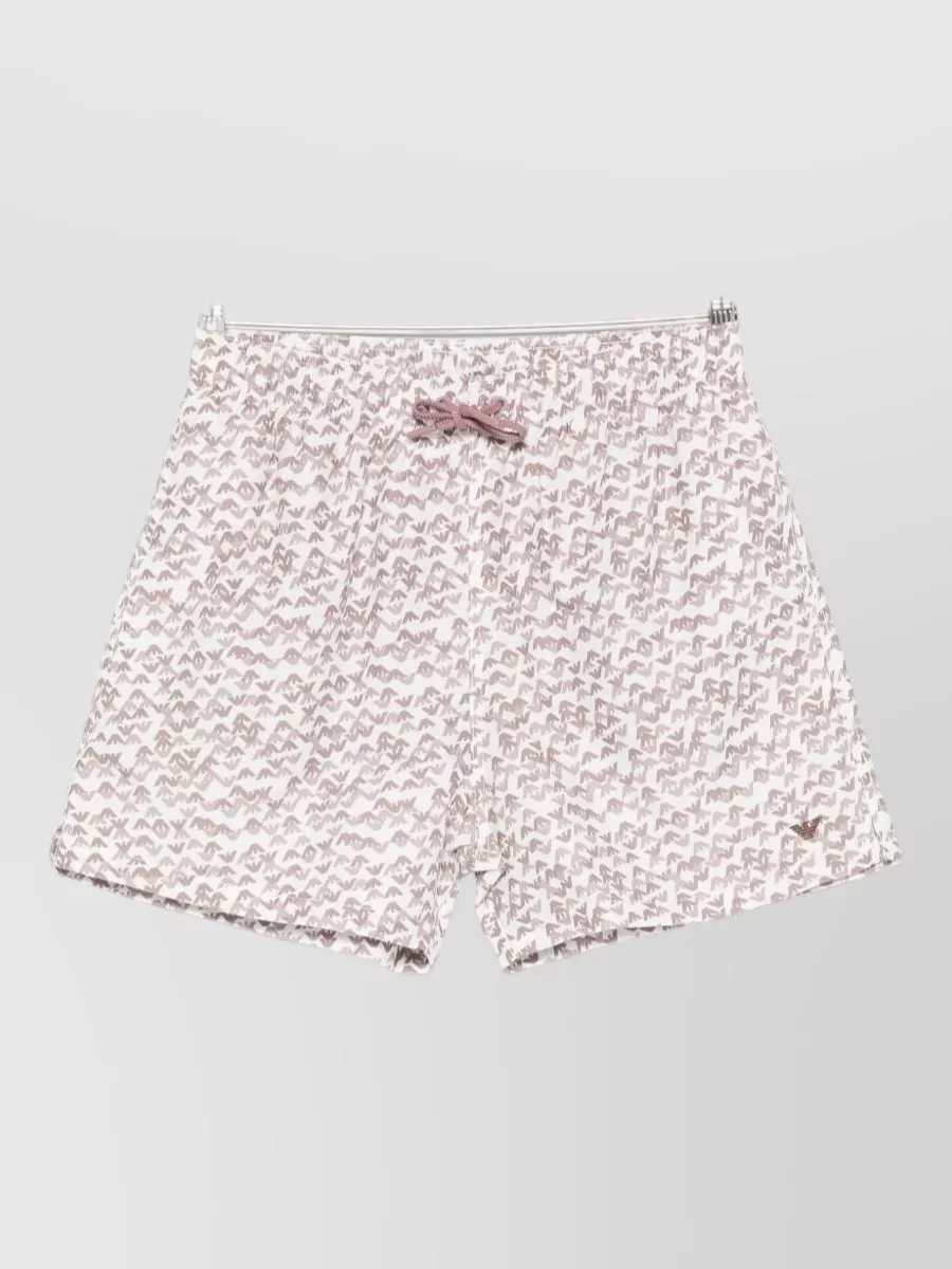 Emporio Armani Logo-Print Swim Shorts