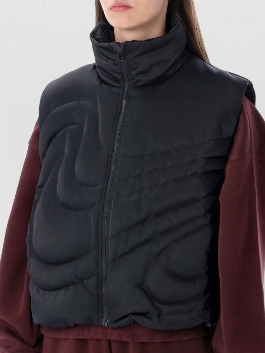Nike Puffer Vest Swoosh Therma Fit Hooded