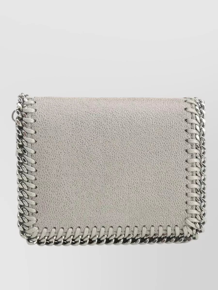 Stella Mccartney faux leather chain bifold wallet