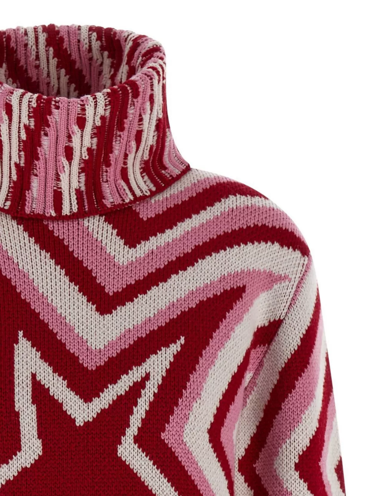 Perfect Moment Star Pattern High Neck Knit Sweater