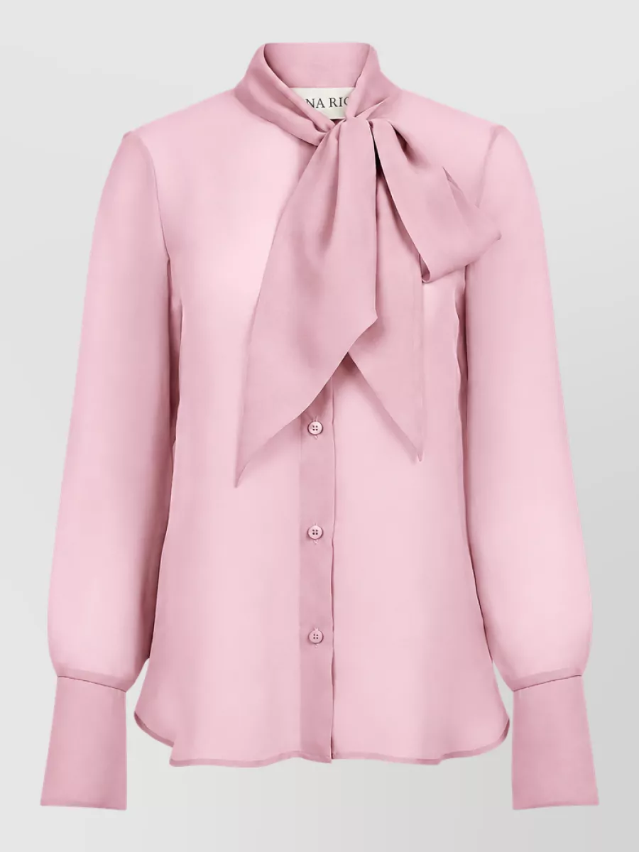Nina Ricci silk long-sleeve shirt