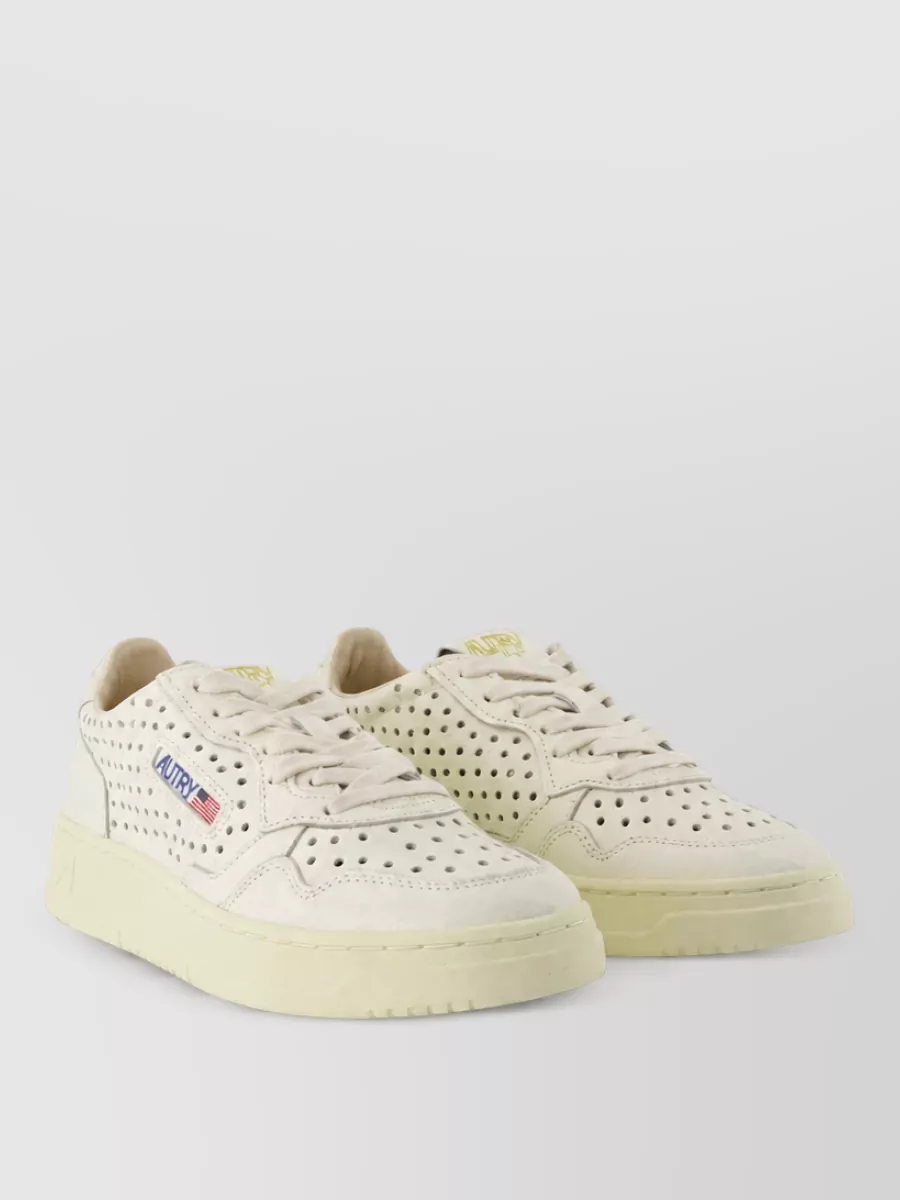 Autry leather low-top lace-up sneakers