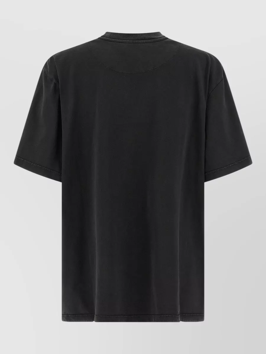 The Attico Split Hem T Shirt Short Sleeves Crew Neck