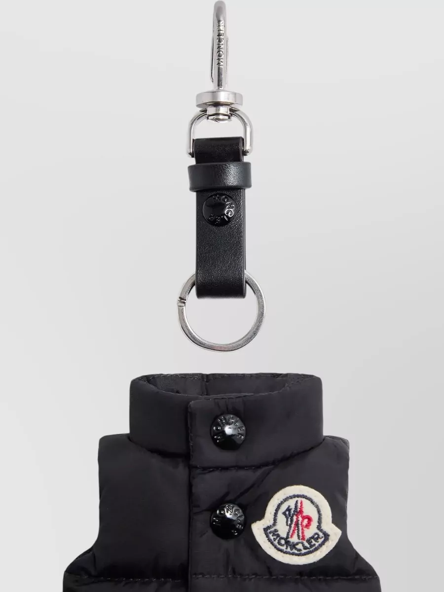 Moncler Quilted Gilet Shape Key Ring Accessory