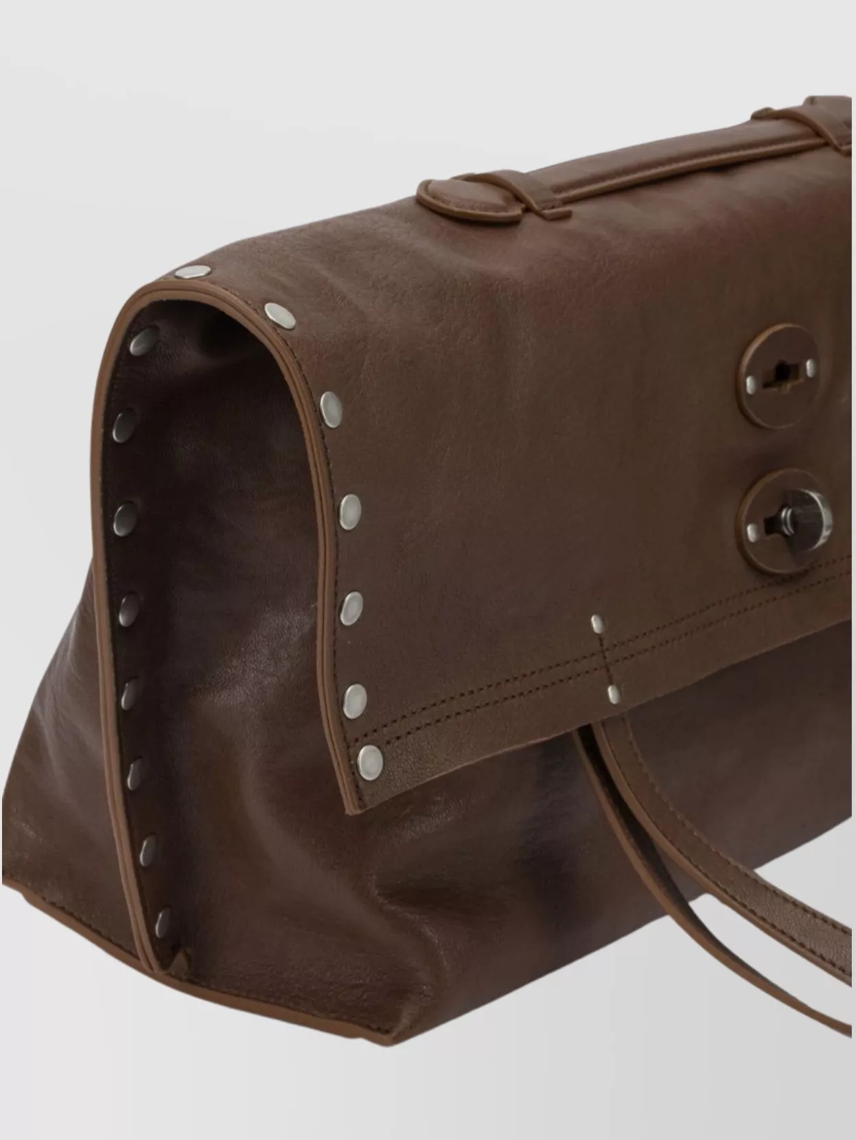 Zanellato Chic Shoulder Bags With Studded Top Handles