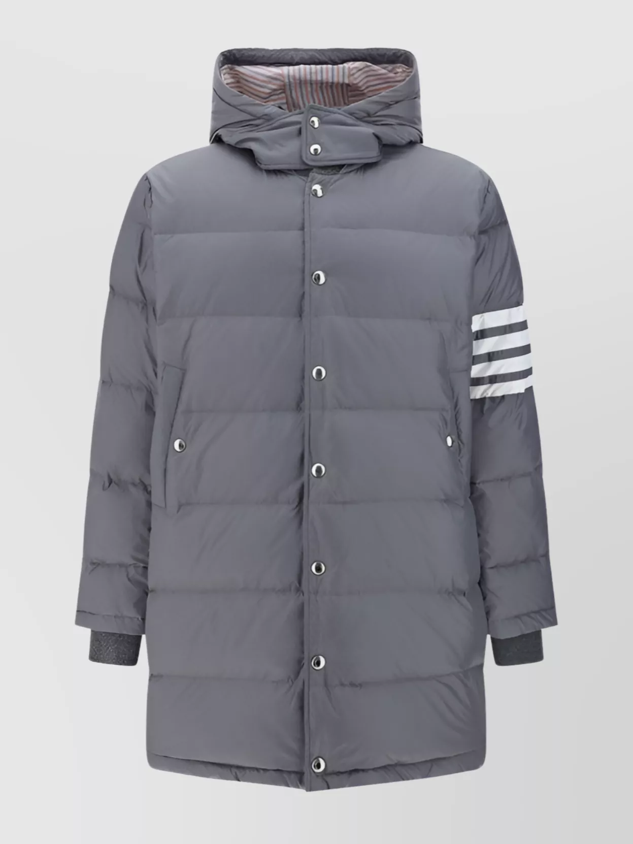Thom Browne Quilted Padded Jacket Iconic Stripes