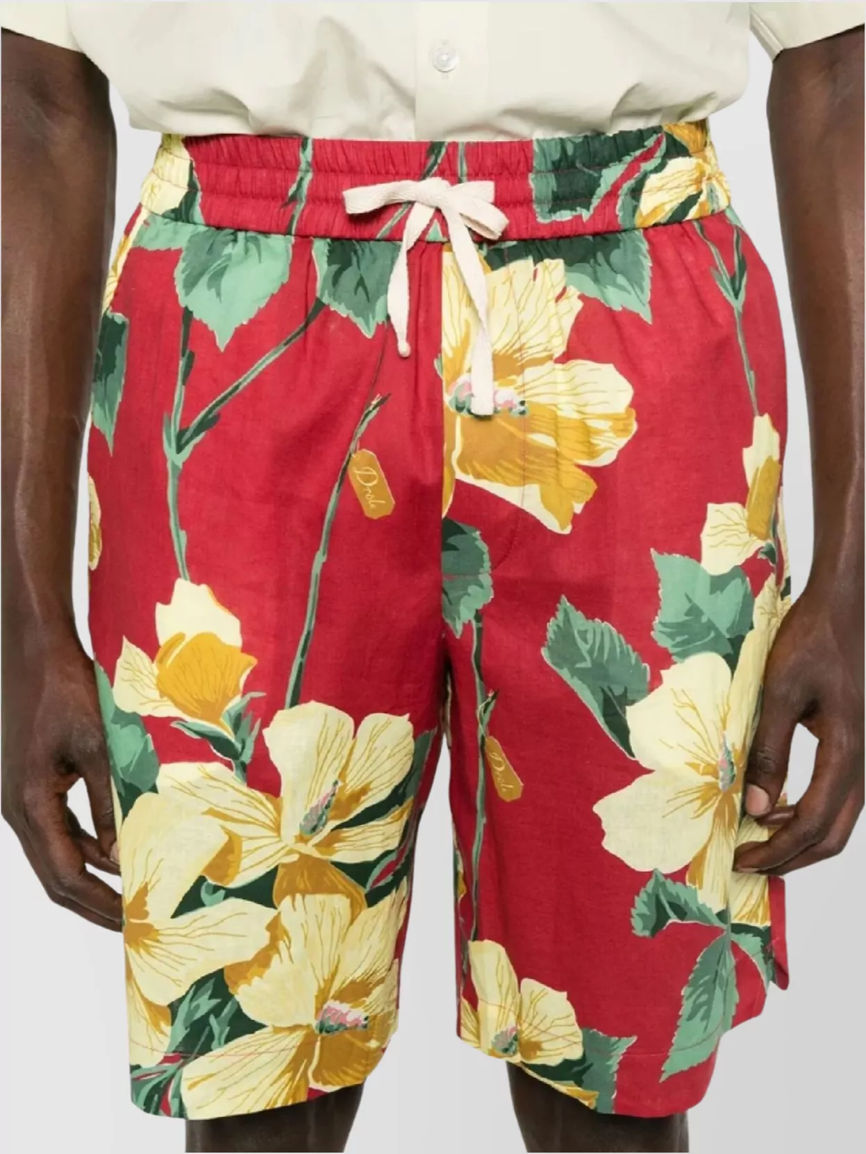 Drôle De Monsieur Luciano Floral Print Knee Length Shorts