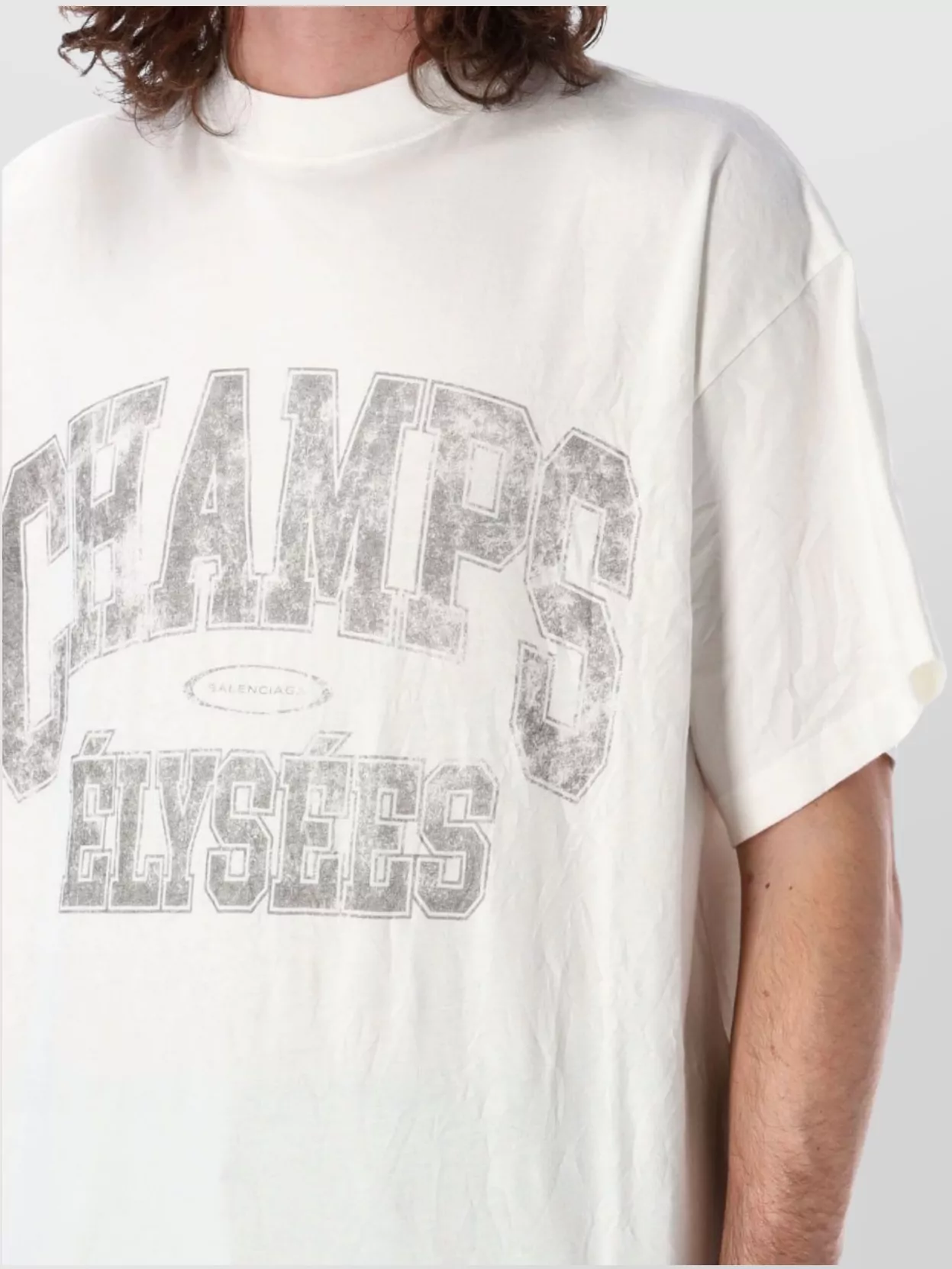 Balenciaga Graphic Print Crew Neck T-shirt