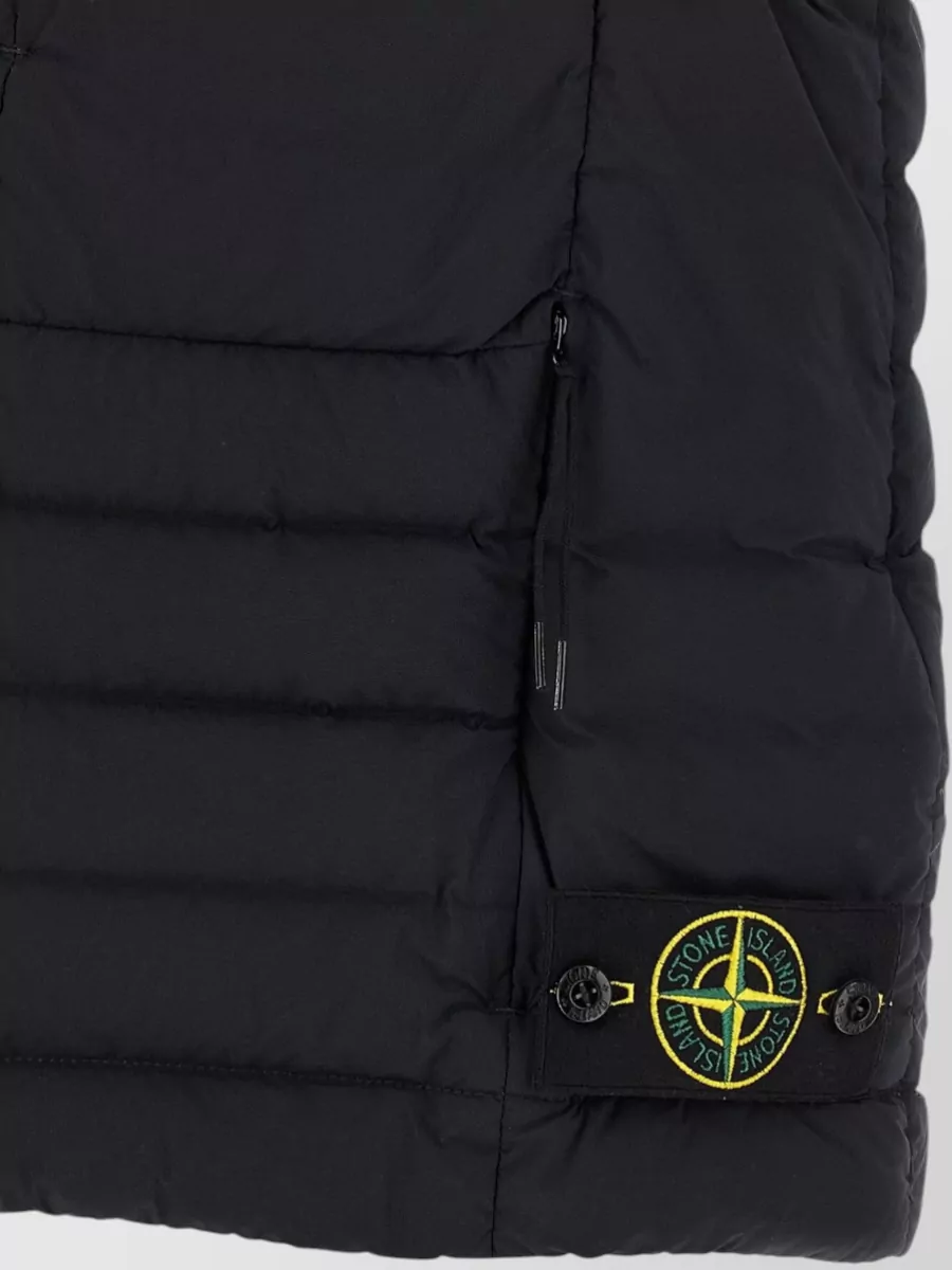 Stone Island G100007 High Collar Quilted Sleeveless Vest