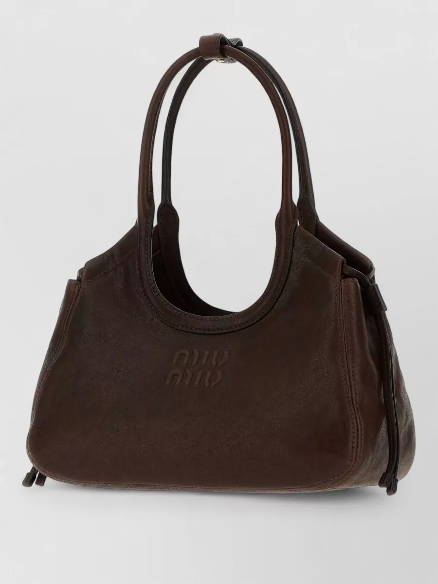 Miu Miu Ivy Nappa Leather Tote Bag