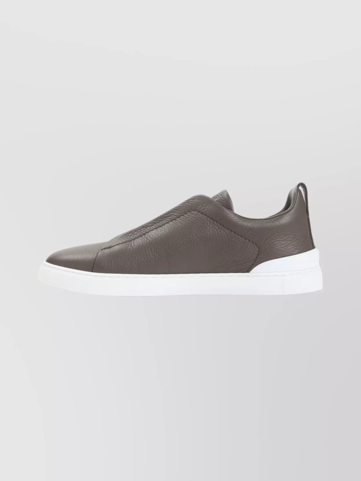 Zegna Triple Stitch Leather Sneakers